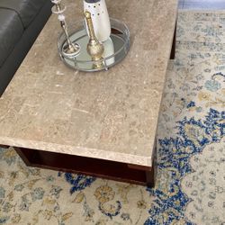 Marble coffee table