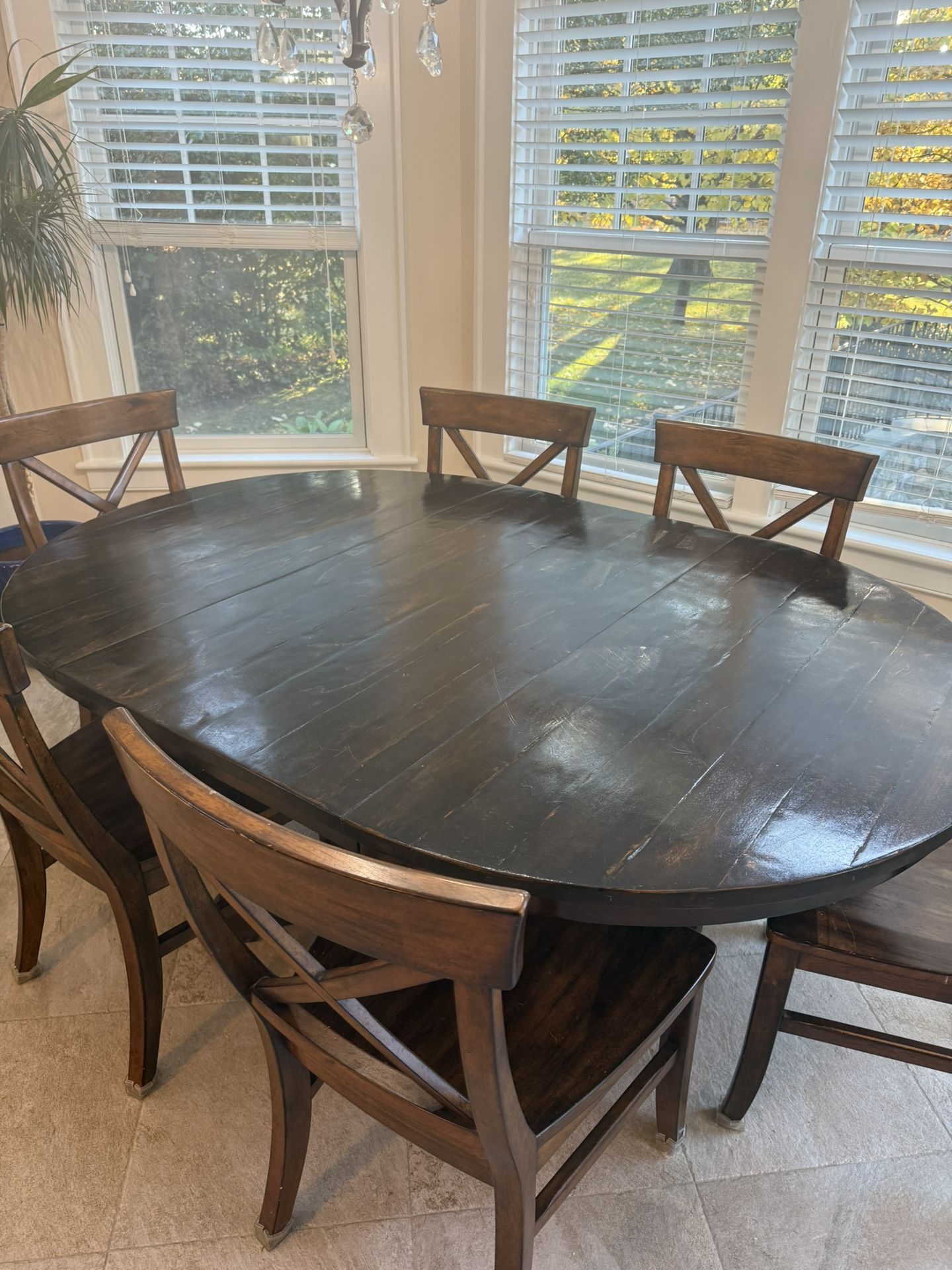 Pottery Barn Dining Table & 6 Chairs 