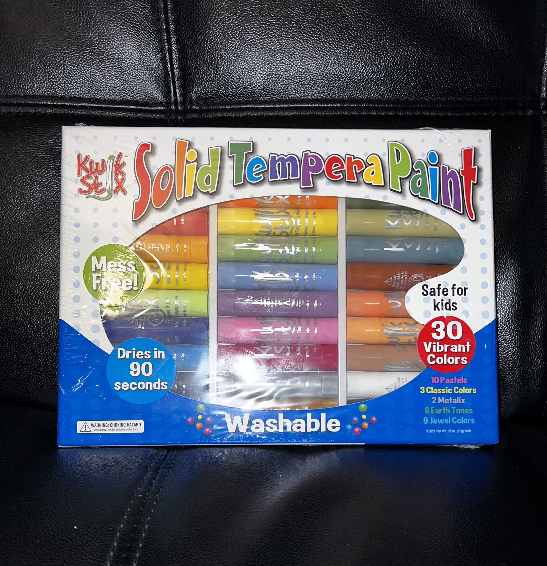The Pencil Grip Kwik Stix Tempera Paints, Paint Pens, Super Quick Drying, 30