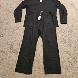 Brand new women's cotton top/pant set-Size L