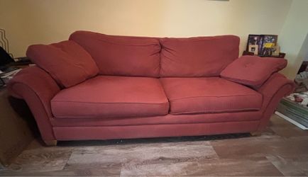 Red sofa