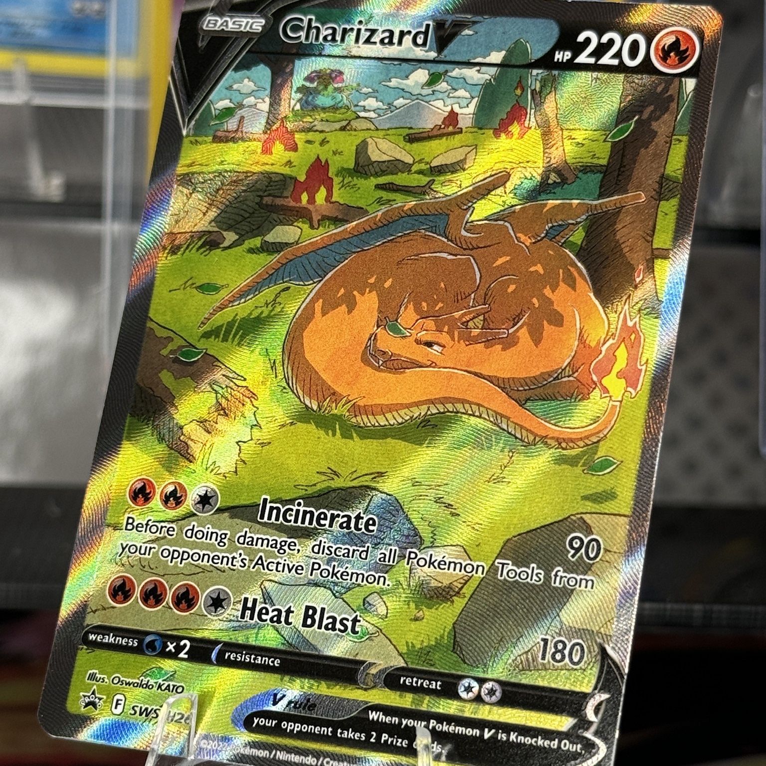 pokemon trading card game promo charizard v swsh260 2022 Sword & Shield Black Star Promos #SWSH260 PSA  Burbank Cards Shield Promo #SWSH050 CGC Authenticated 9.5 Card to your vault Charizard V 2020 Pokemon Sword