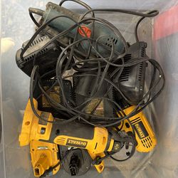 dewalt 18v  rotozip , drill  and black & decker sander