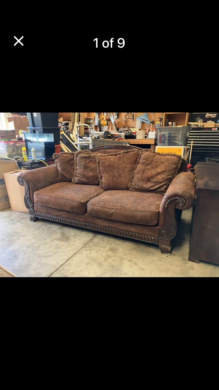 Ashley “truffle” Microfiber Couch