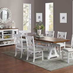 Dining Table (6 Chairs Included) 