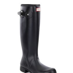 Hunter Womens Original Matte Tour Buckle Strap Rain Boots