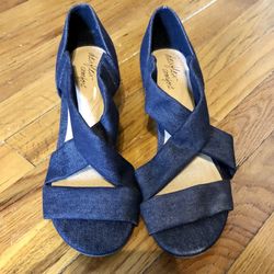 Women’s Denim Wedge Sandals  Brand NEW! 