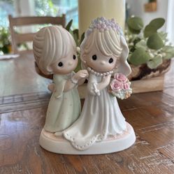 Vintage Precious Moments - “Beautiful And Blushing” My Baby Is Now A Bride #117802