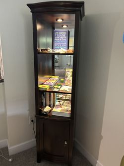 Wood Curio Cabinet
