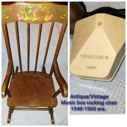 Vintage Musical Rocking Chair