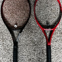 Yonex Vcore 98 and Prince O3 Tennis Racquets 
