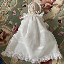 Porcelain Head And Hands Sleeping Baby Doll