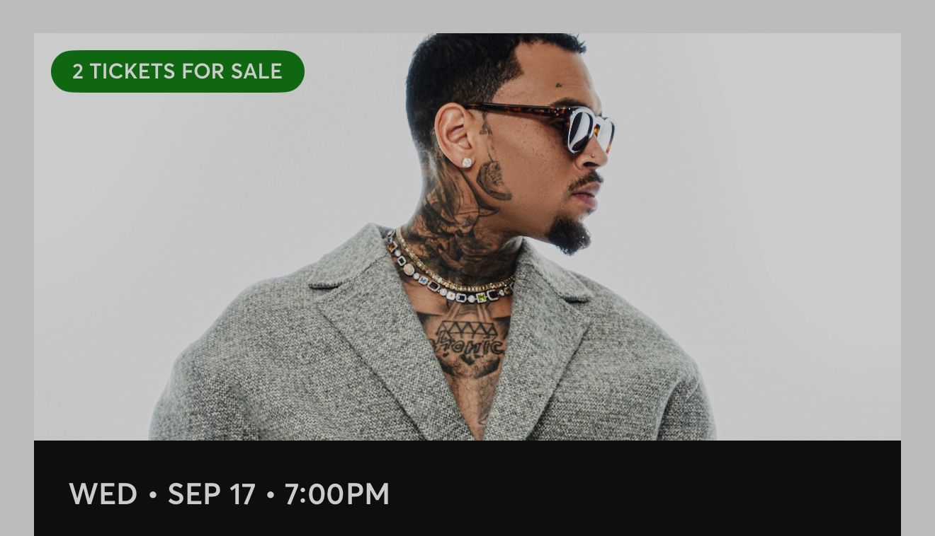 Chris Brown Tickets