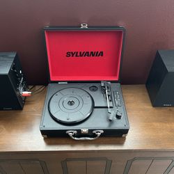 Speakers With Record Player Turntable $50!!