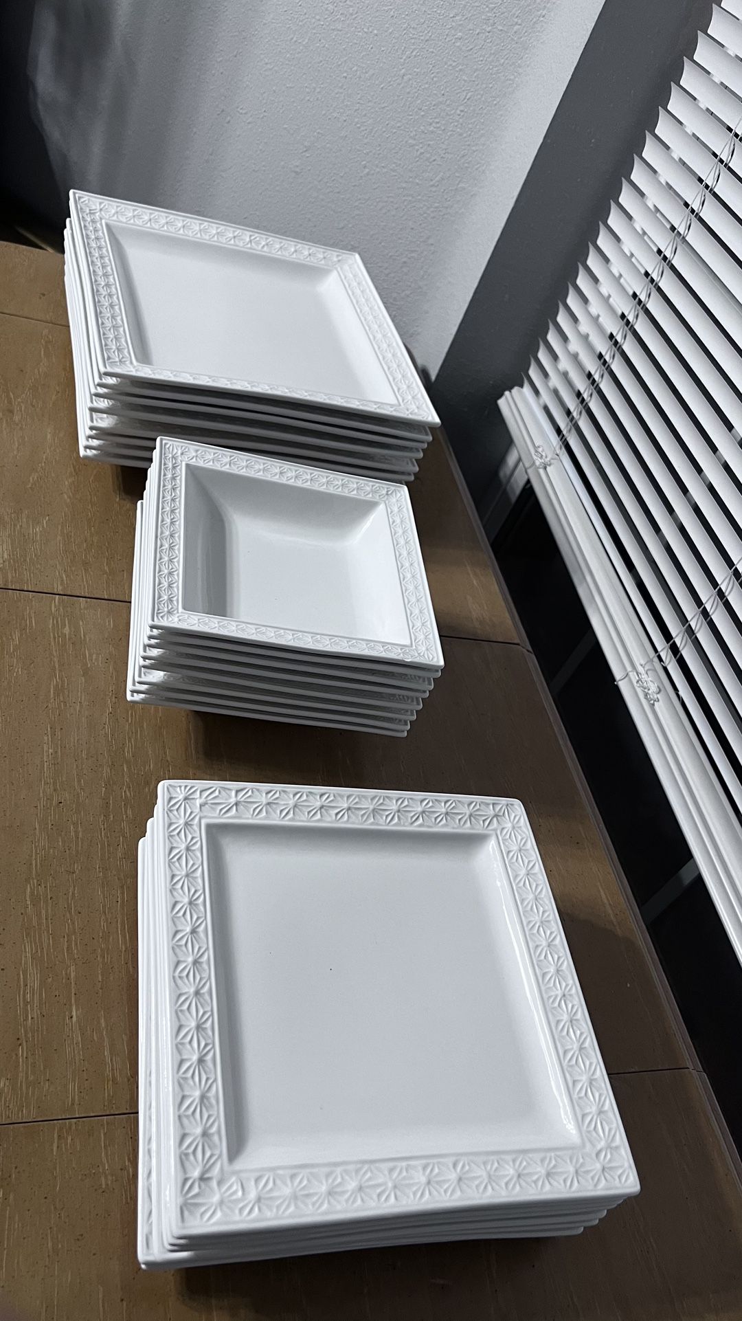 Set Of White Plates 8 Pieces Of Each Set!