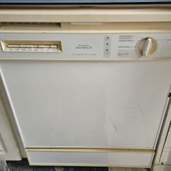Vtg Working Kenmore Ultra III White Dishwasher Slightly Used 
