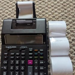 Printer Calculator Brother P-Touch PT 1880 Receipt Business Device Electronic Printing Paper Fed  3 Xtra Rolls HP Instruments Ti HP Sharp Office Store