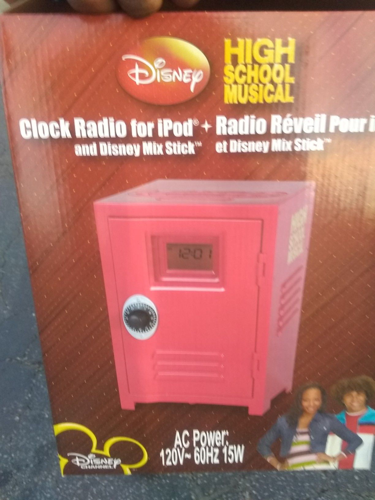Disney clock radio for iPod and Disney mix stick