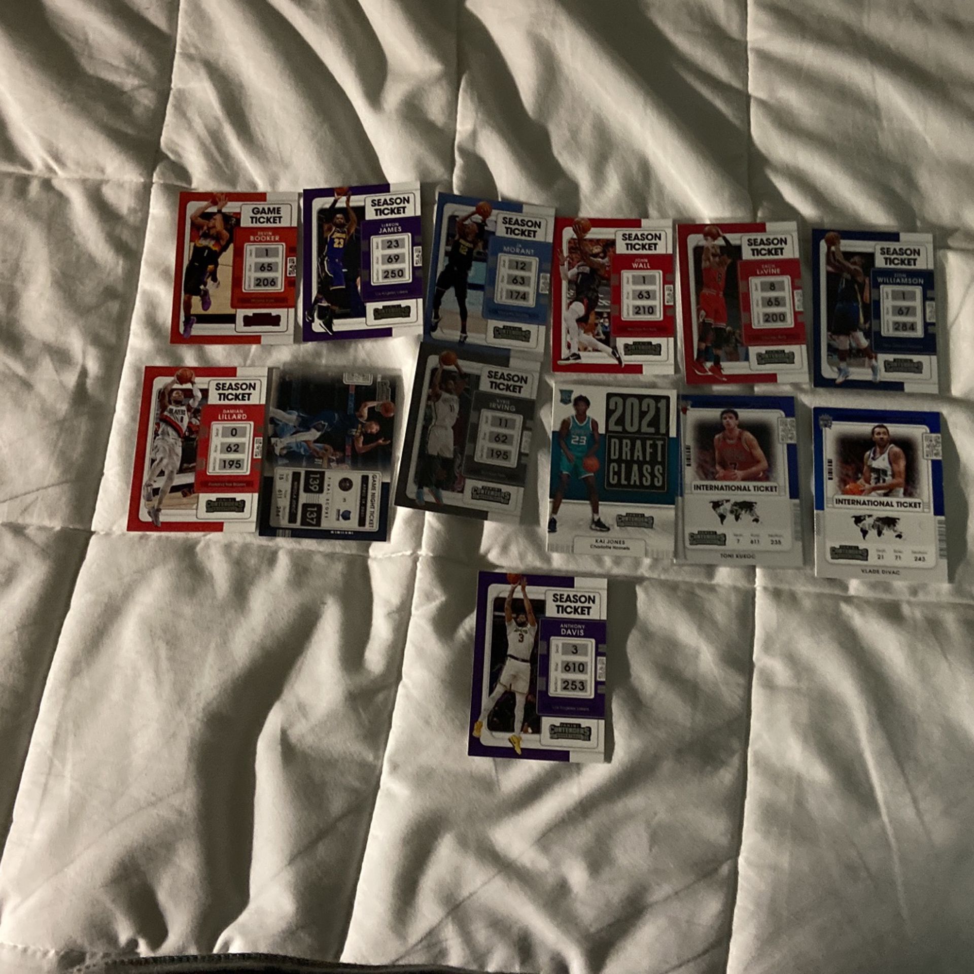 45 Season/game Ticket Cards