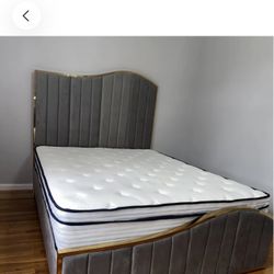 new queen bed frame in the box not opened 