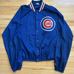 Vintage Chicago Cubs Majestic MLB Jacket Men’s Size XL  Jacket is vintage, does have defects and repairs. See pictures for condition.  