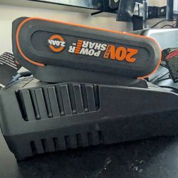 Worx 20v Battery And Charger - New Barely Used