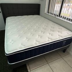 Queen Bed Frame And Mattress  