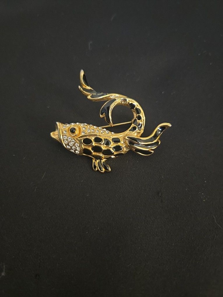 Vintage, Koi Fish Brooch
