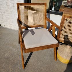 Cane accented Chair