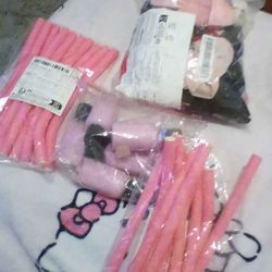 Hair accessories and lotion