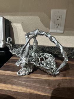 Vintage Arthur Court Wine Bottle Stand/Caddy