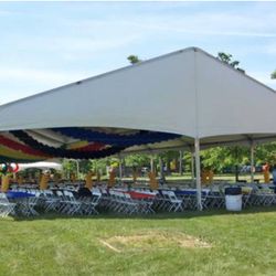 40x160 White Track Tent