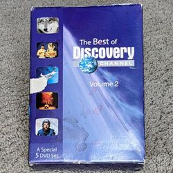 Discovery Channel Volume 2 DVD set Living With Volves Mythbusters Black Sky Rameses Deadliest Catch