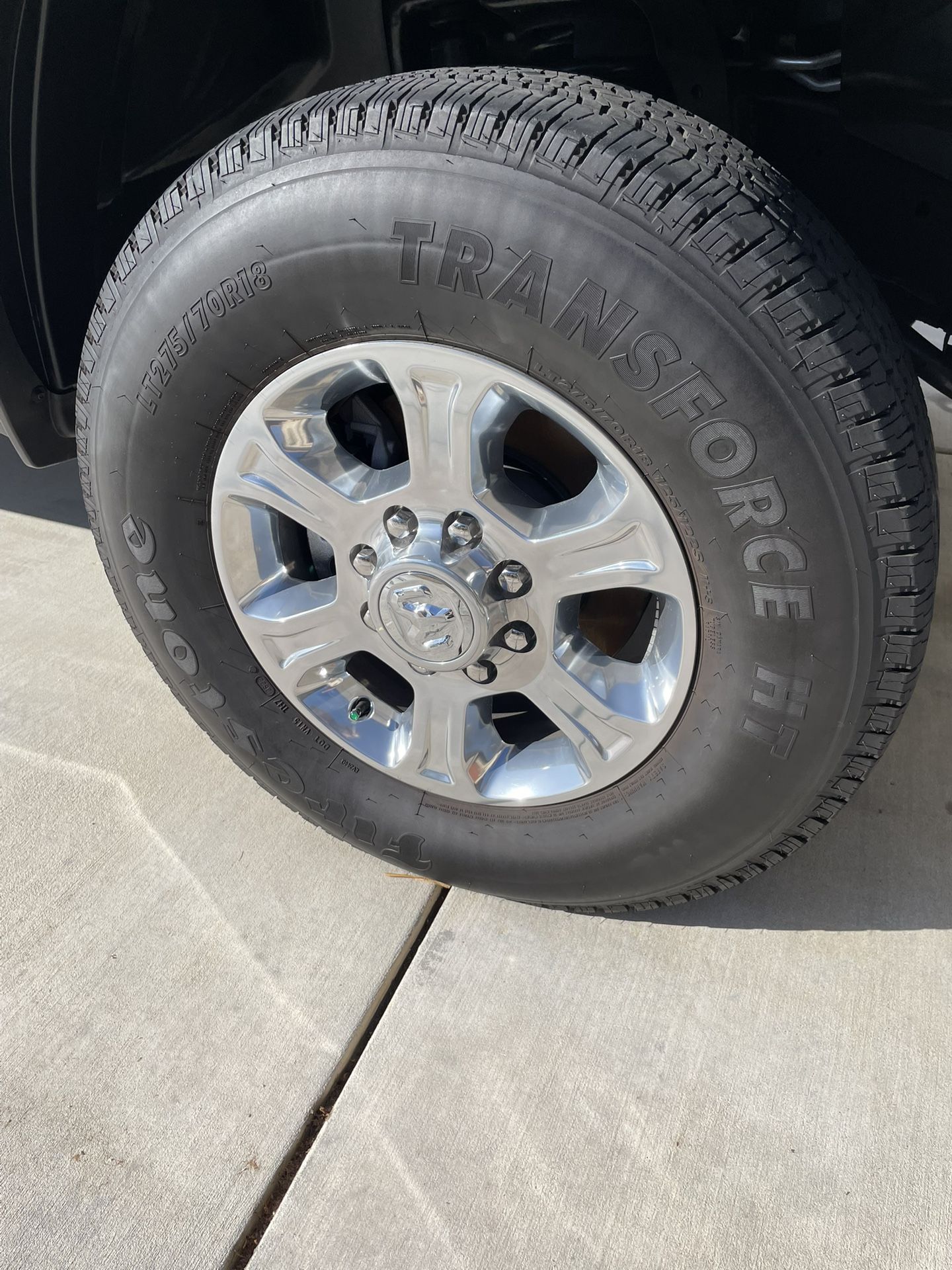 For Sale: 4 tires and wheels off a 2022 Ram truck. 275/70 R18
