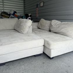 Sectional Sofa Light Beige Color Perfect Size