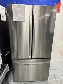 GE 27 cu.ft French door refrigerator with internal water dispenser and ice maker