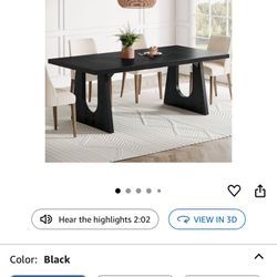 Tribesigns Large Dining Table for 6-8 People