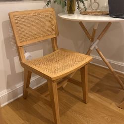 (2) Like New Cane Dining Chairs 