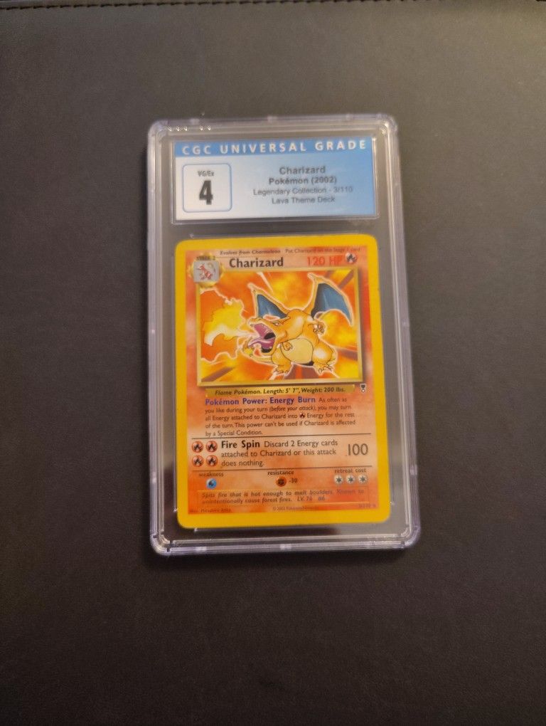 Pokemon Charizard Cgc 4