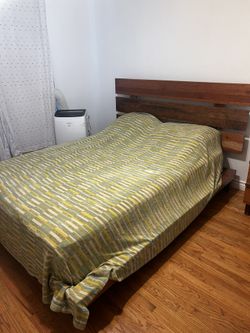 Wooden Bed Frame with Slats