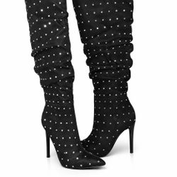 Beautiful Black Boots - Size 8
