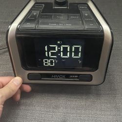 HMDX HX-B320 Sleep Station Plus Projection and Weather Alarm Clock with FM Radio