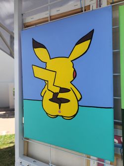Pikachu butt painting