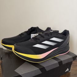 adidas Men’s duramo Speed Core Black Zero Metallic Spark Running Workout Gym Sneaker