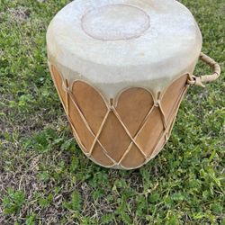Native American Rawhide Double Sided Drum 15” high 11”wide