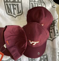 Virginia Tech Nike Swoosh Youth Caps. Resale Lot (3) NEW