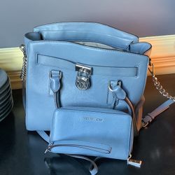 Blue Like New MK Bag & Wakket Set