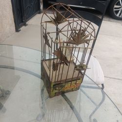 Bird In Cage Musical Box
