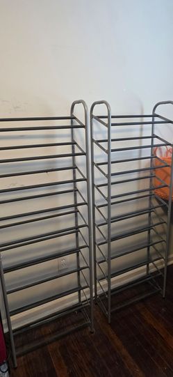 3 Tall Metal Shoe Racks