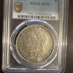 PCGS AU53 1889-O Morgan